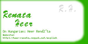 renata heer business card